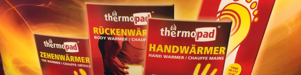 Ein Thermopad-Plakat von einer Messe.