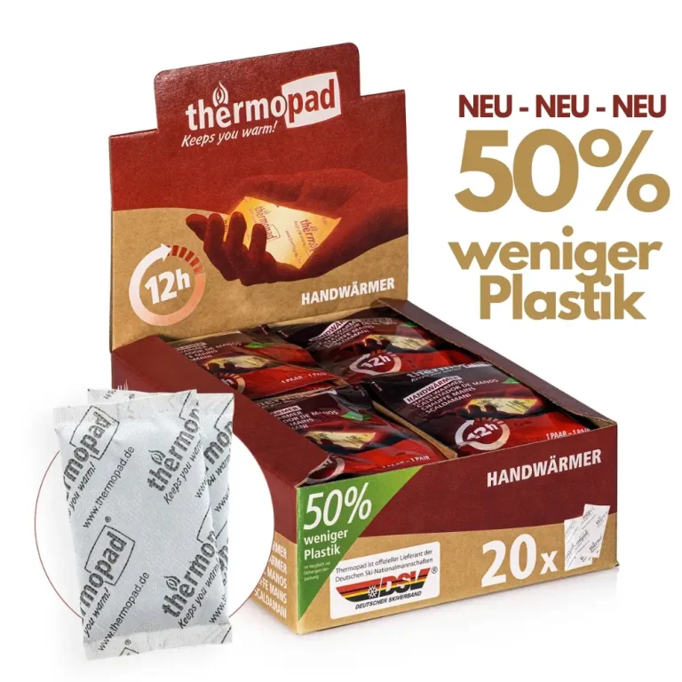 Blog 50 Prozent weniger Plastik Thermopad Handwaermer